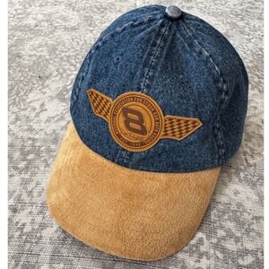 Dale Earnhardt Sr Nascar Chase Authentics Denim Suede Baseball Cap Hat
